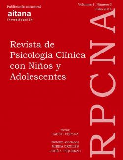Publicado el Vol.1 N.2 de la Revista de Psicología Clínica con Niños y Adolescentes