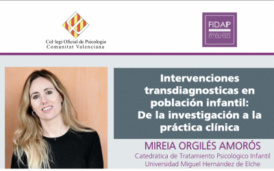 Conference by Mireia Orgilés at the Symposium on Clinical Case Supervision of the Official College of Psychology.
